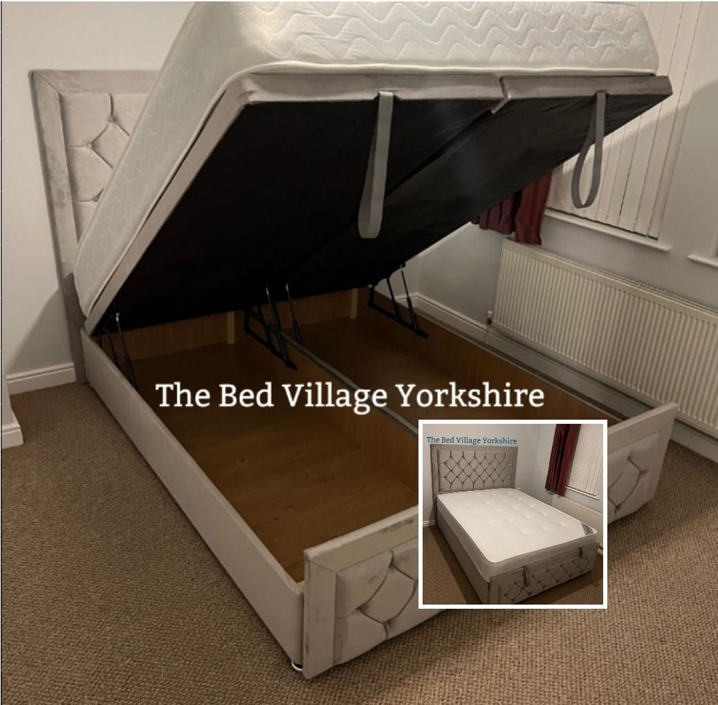 a bed with a mattress