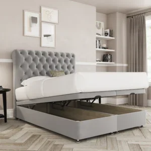 a bed with a bed underneath it