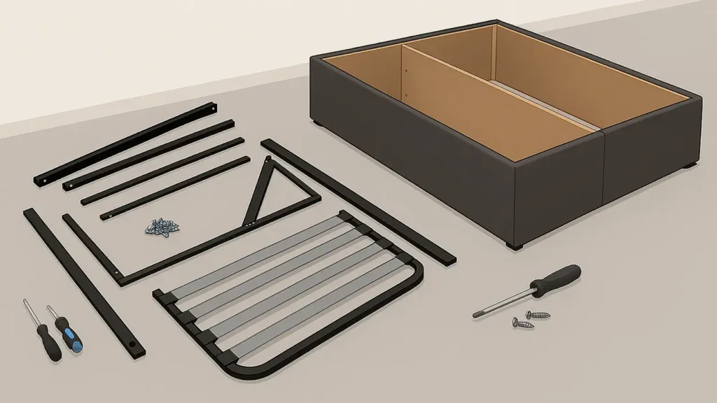 How to Assemble Gas Lift Bed Step-by-Step Guide Step 1