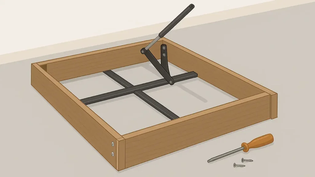 How to Assemble Gas Lift Bed Step-by-Step Guide Step 3