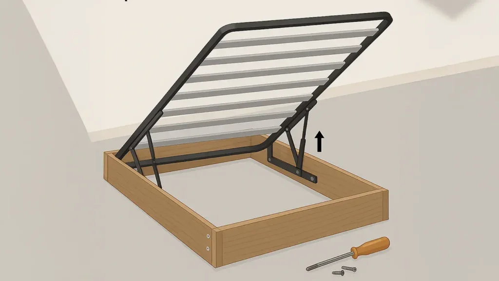 How to Assemble Gas Lift Bed Step-by-Step Guide Step 4