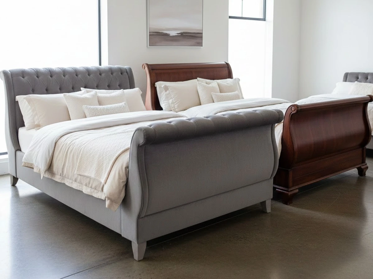 Sleigh Bed Frames in 2026: Upholstered vs Wooden – Which is Best for Your Home? Sleigh Bed Frames in 2026: Upholstered vs Wooden – Which is Best for Your Home?