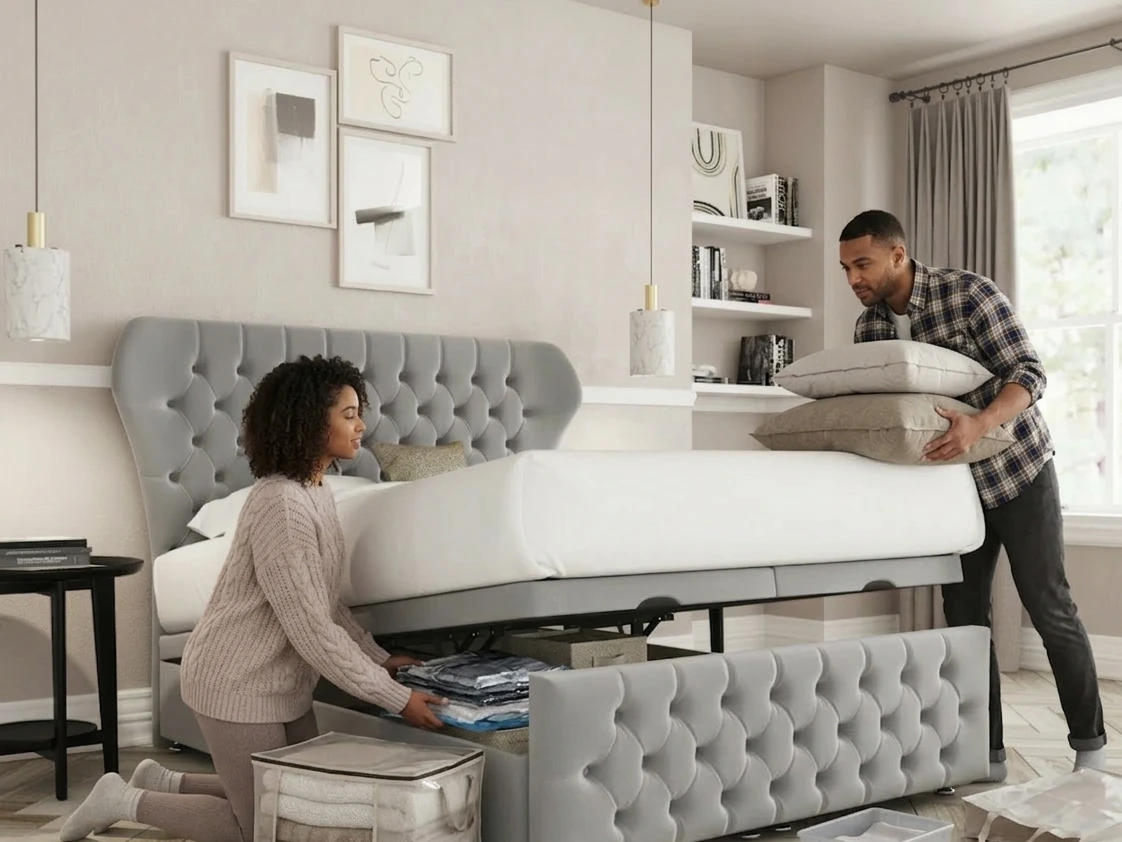 Proof how ottoman beds solve storage problems Proof how ottoman beds solve storage problems